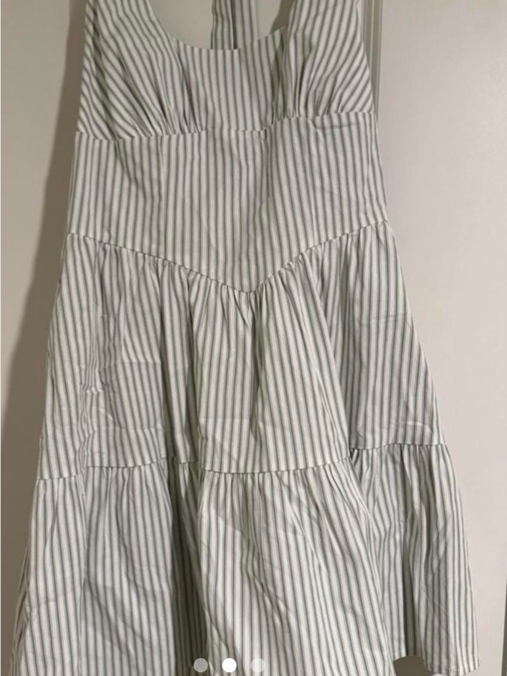 wild fable Mint & White Striped Halter Mini Dress - Picture 3 of 3